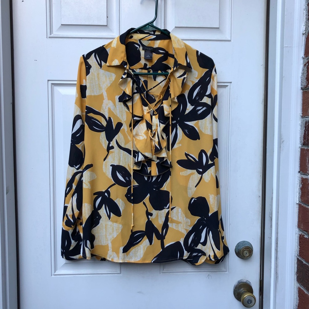 Ann Taylor Floral Popover